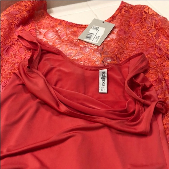 BEC n BRIDGE Lace Dress in Coral - Picture 10 of 10